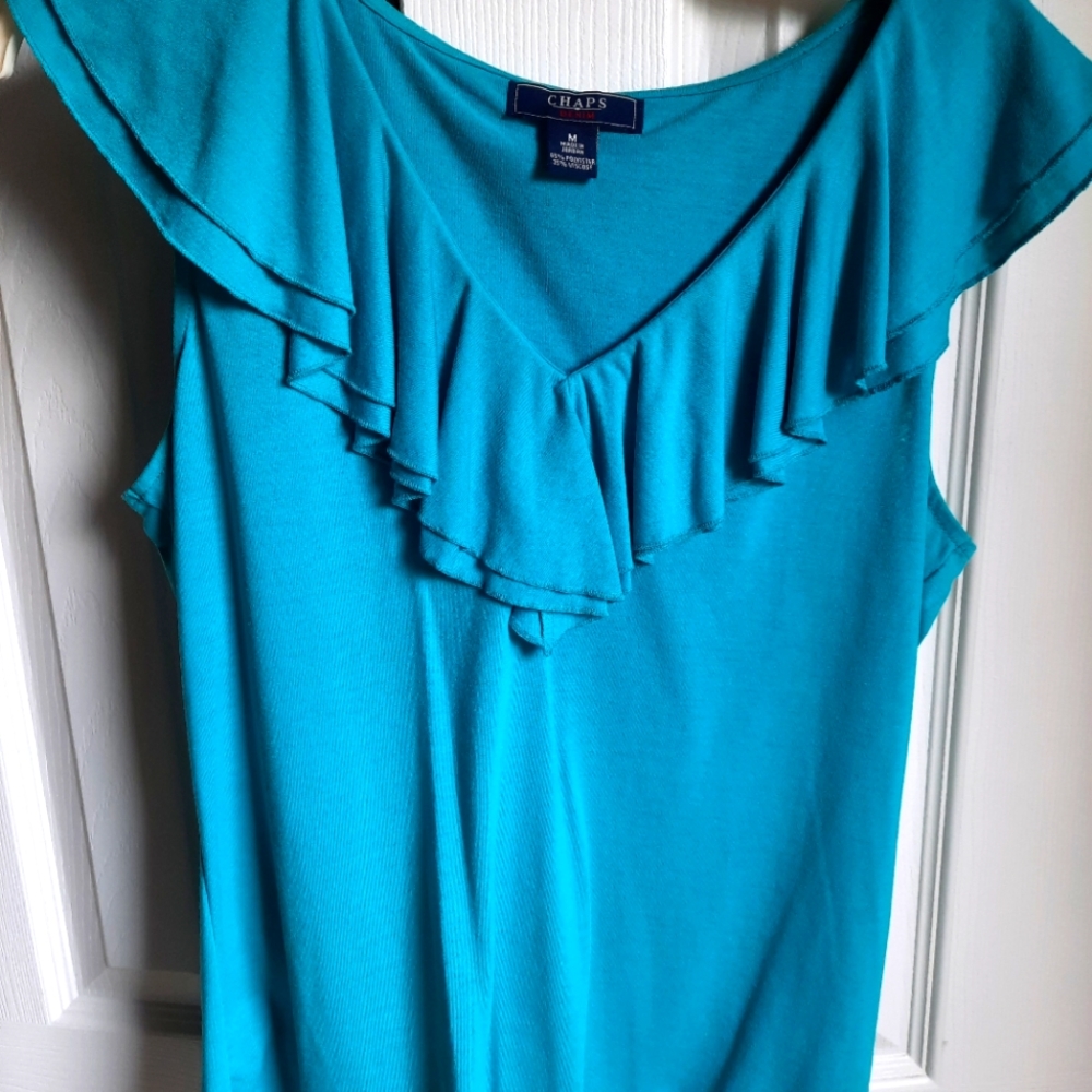 Chaps 🩵 sleeveless top Womens Medium